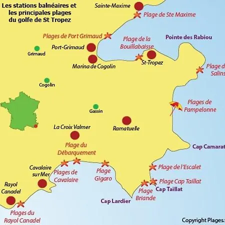 Tropez Centre En Style Piscine Ac 100m Апартаменты *